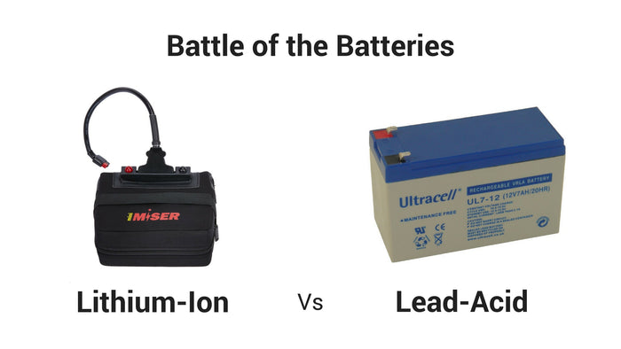 electric golf caddy cart lithium ion batteries