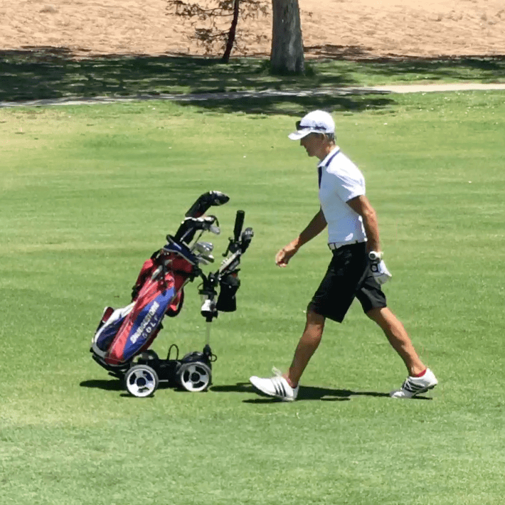 motorized golf push cart 2018