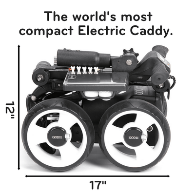 smallest light weight compact electric golf trolley